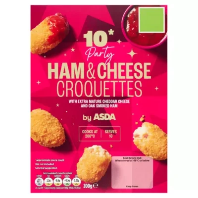 ASDA 10 Party Ham & Cheese Croquettes 200g