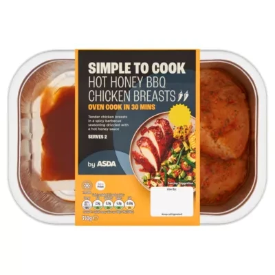 ASDA Hot Honey BBQ Chicken Breasts 350g