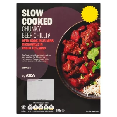ASDA Slow Cooked Chunky Beef Chilli 550g