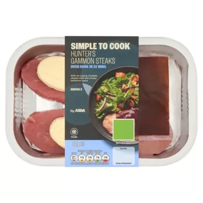 ASDA Hunter's Gammon Steaks 357g