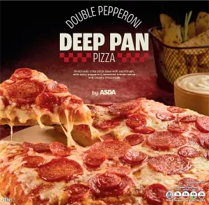 ASDA Double Pepperoni Deep Pan Pizza 401g