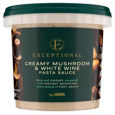 Exceptional by ASDA Exceptional by  Creamy Mushroom & White Wine Pasta Sauce 350g