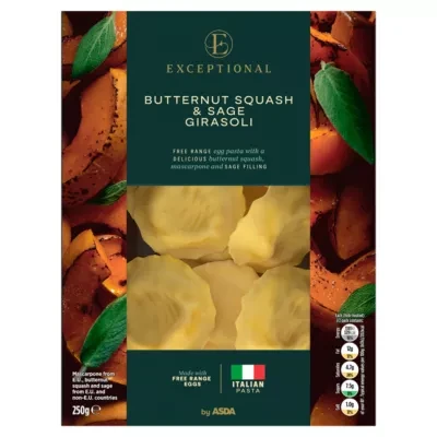 Exceptional by ASDA Exceptional by  Butternut Squash & Sage Girasoli 250g