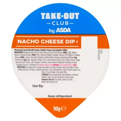 Takeout Club by ASDA Take-Out Club by  Nacho Cheese Dip 90g