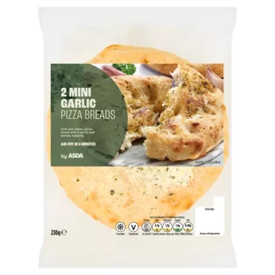 Takeout Club by ASDA 2 Mini Garlic Pizza Breads 230g