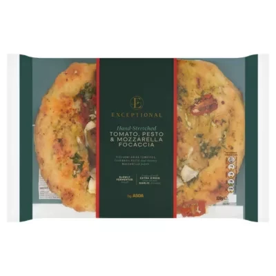 Exceptional by ASDA Exceptional by ASDA Tomato, Pesto & Mozzarella Focaccia 320g