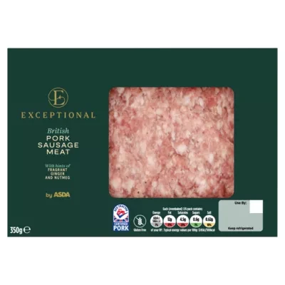 Exceptional by ASDA British Pork Sausage Meat 350g