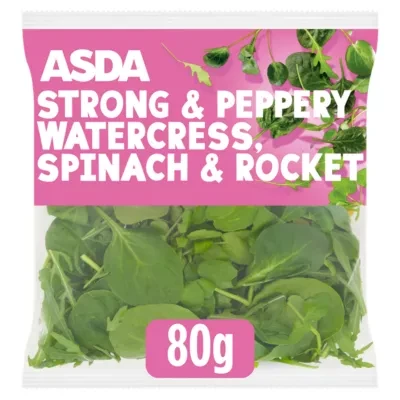 ASDA Strong & Peppery Watercress, Spinach & Rocket 80g