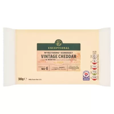 Exceptional by ASDA Exceptional by  Wyke Farms Somerset Vintage Cheddar 300g