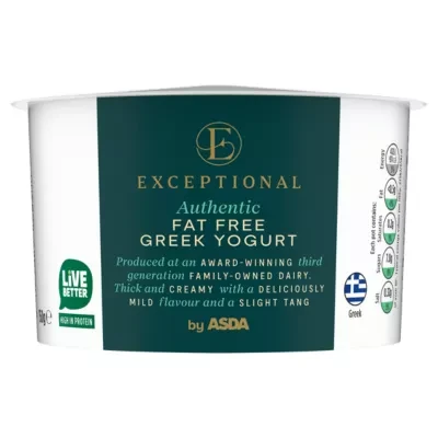 Exceptional by ASDA Exceptional by  Authentic Fat Free Greek Yogurt 150g