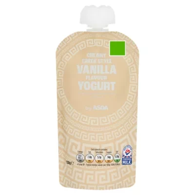 ASDA Creamy Greek Style Vanilla Flavour Yogurt 130g