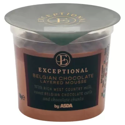 Exceptional by ASDA Exceptional by  Belgian Chocolate Layered Mousse 110g