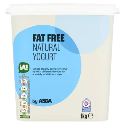 ASDA Fat Free Natural Yogurt 1kg