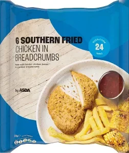 ASDA 6 Southern Fried Chicken in Breadcrumbs 570g