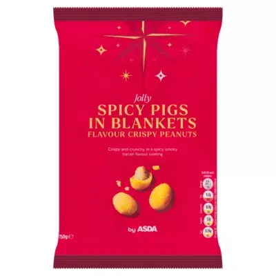ASDA Jolly Spicy Pigs in Blankets Flavour Crispy Peanuts 150g