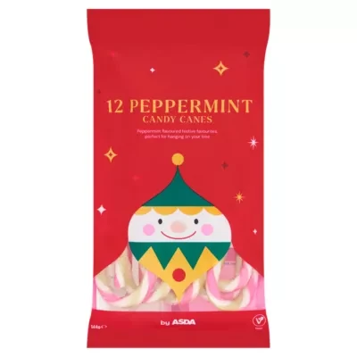 ASDA 12 Peppermint Candy Canes 144g