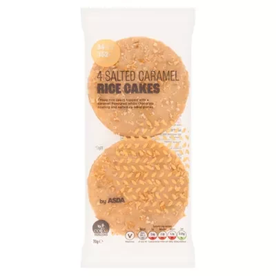 ASDA 4 Salted Caramel Rice Cakes 70g