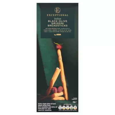 Exceptional by ASDA Exceptional by  Italian Black Olive Breadsticks 120g