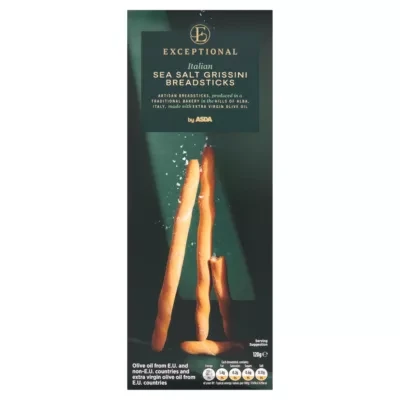 Exceptional by ASDA Exceptional by  Italian Sea Salt Breadsticks 120g
