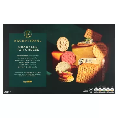 Exceptional by ASDA Crackers for Cheese 250g