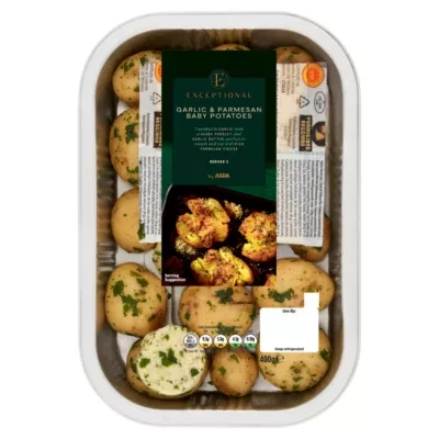 Asda Exceptional by ASDA Garlic & Parmesan Baby Potatoes 400g