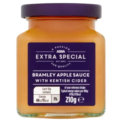 ASDA Extra Special Exceptional by  Bramley Apple Sauce with Kentish Cider 210g