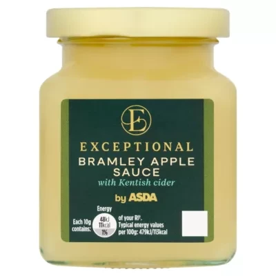 Exceptional by ASDA Bramley Apple Sauce with Kentish Cider 210g