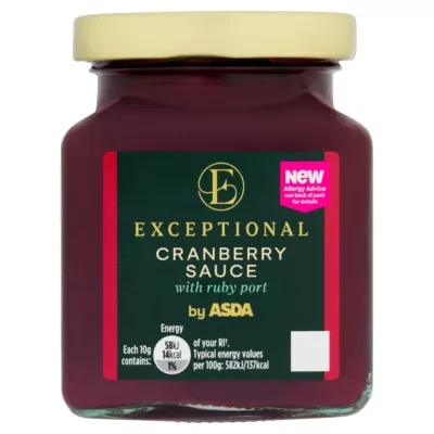 Exceptional by ASDA Exceptional by  Cranberry Sauce with Ruby Port 230g