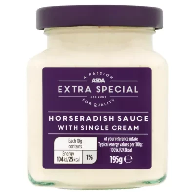 Exceptional by ASDA Horseradish Sauce with Single Cream 195