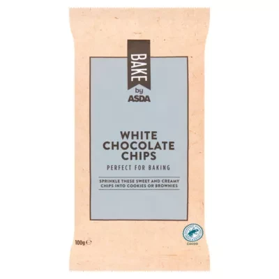 BAKE by ASDA Bake by  White Chocolate Chips 100g