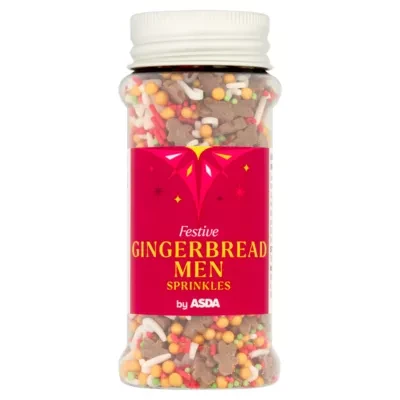 ASDA Festive Gingerbread Men Sprinkles 76g
