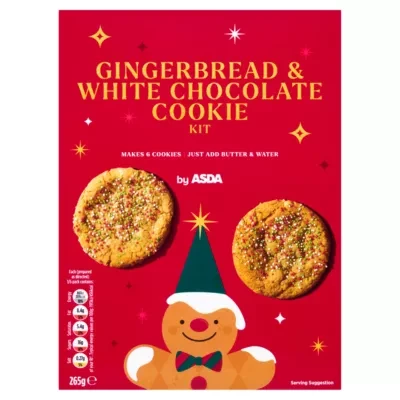 ASDA Gingerbread & White Chocolate Cookie Kit 265g