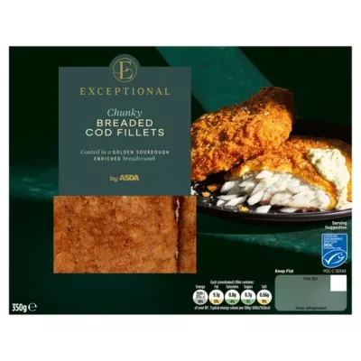 ASDA Exceptional by  Chunky Breaded Cod Fillets 350g