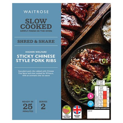 Waitrose Slow Cooked Sticky Chinese Style Pork Ribs
