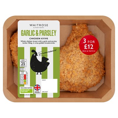 Waitrose 2 Chicken Kyivs With Garlic And Parsley Butter