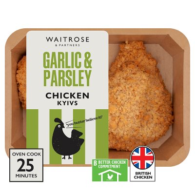 Waitrose 2 Chicken Kyivs With Garlic And Parsley Butter