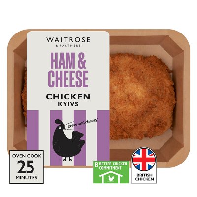 Waitrose 2 Chicken Kyivs With Ham And Cheese