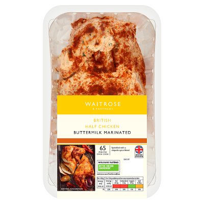 Waitrose British Half Chicken Buttermilk Marinated