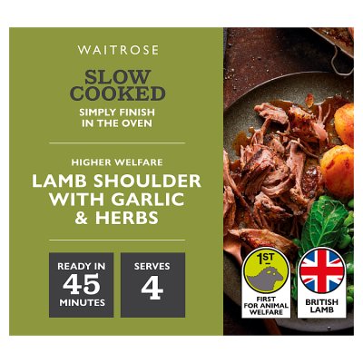 Waitrose Slow Cooked Lamb Shoulder with Garlic & Herbs