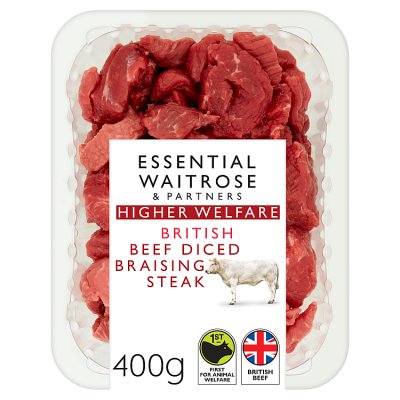 Essential British Beef Diced Braising Steak