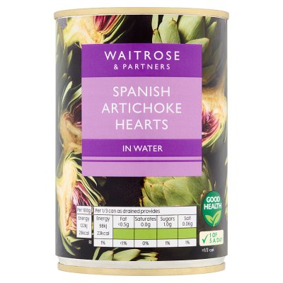 Waitrose Spanish Artichoke Hearts in Water