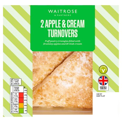 Waitrose 2 Apple & Cream Turnovers