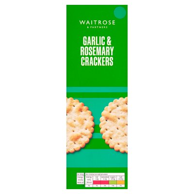 Waitrose Garlic & Rosemary Crackers