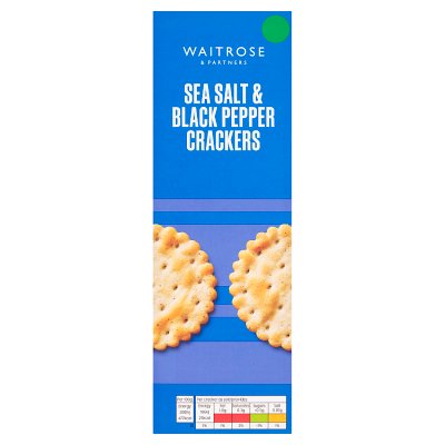 Waitrose Sea Salt & Black Pepper Crackers
