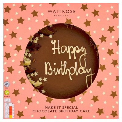 Waitrose Make It Special Chocolate Birthday Cake