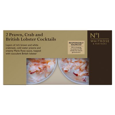 No.1 2 Prawn, Crab and British Lobster Cocktails