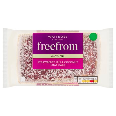 Waitrose Free From Strawberry Jam & Coconut Loaf Cake