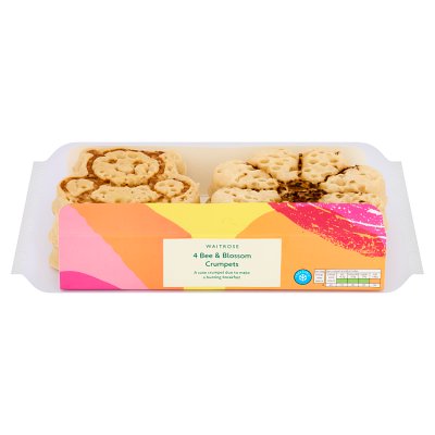 Waitrose 4 Bee & Blossom Crumpets