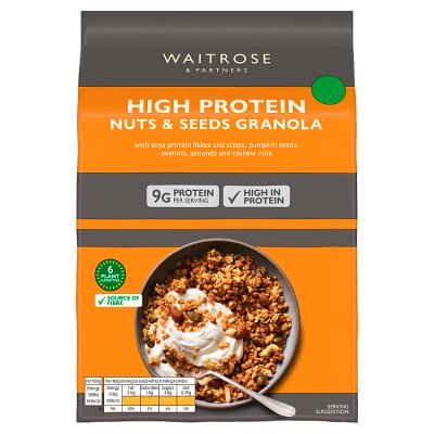 Waitrose High Protein Nuts & Seeds Granola Breakfast Cereal