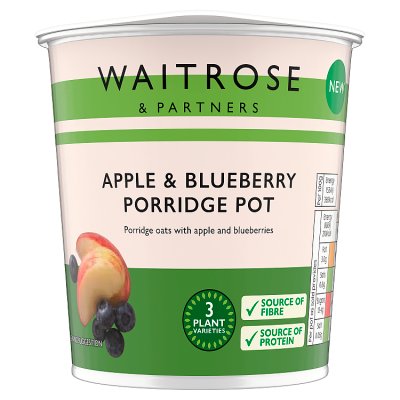 Waitrose Apple & Blueberry Porridge Pot